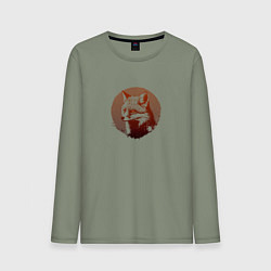 Мужской лонгслив Самоуверенный лис