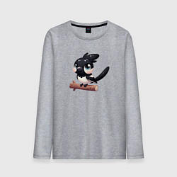 Мужской лонгслив Милая сорока на ветке