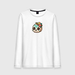 Мужской лонгслив Череп в сомбреро