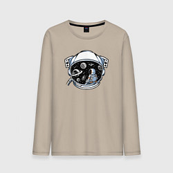 Мужской лонгслив В космическом пространстве