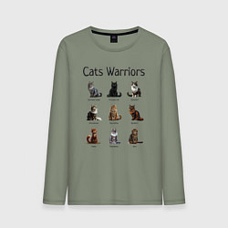 Мужской лонгслив Коты воители
