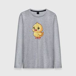 Мужской лонгслив Желтая уточка