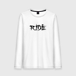 Мужской лонгслив Езда на велосипеде дикого медведя