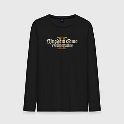 Лонгслив хлопковый мужской Kingdom Come Deliverance 2 logo, цвет: черный