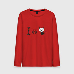 Мужской лонгслив Я люблю кошек