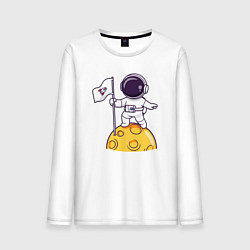 Мужской лонгслив Астронавт прибыл на луну