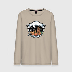 Мужской лонгслив Космическая пустыня