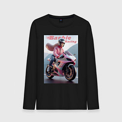 Мужской лонгслив Барби на спортивном байке - экстрим