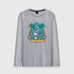 Мужской лонгслив Акулье лето