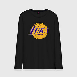 Лонгслив хлопковый мужской Luka Doncic Lakers, цвет: черный