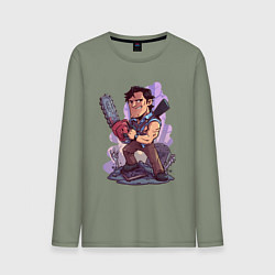 Мужской лонгслив Зловещие мертвецы - Эш