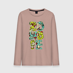 Мужской лонгслив Зомби