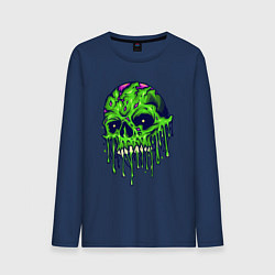 Мужской лонгслив Green skull