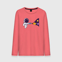 Мужской лонгслив Космический свет фонарика