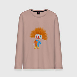 Лонгслив хлопковый мужской Рыжеволосый клоун, цвет: пыльно-розовый