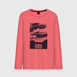 Мужской лонгслив Ретро постер с спорткаром