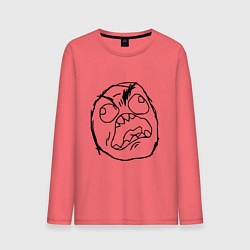 Мужской лонгслив Рейдж фейс мем