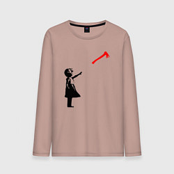 Мужской лонгслив Девочка и топор