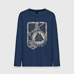 Мужской лонгслив Воин с щитом и мечом