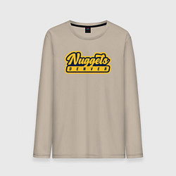 Лонгслив хлопковый мужской Nuggets Denver, цвет: миндальный