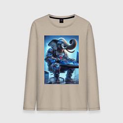 Мужской лонгслив Слоняра киберспортсмен - киберпанк