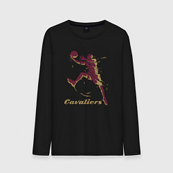 Лонгслив хлопковый мужской Baller Cavaliers, цвет: черный