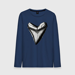 Мужской лонгслив Зуб мегалодона