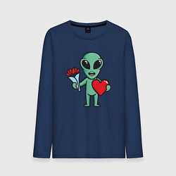 Мужской лонгслив Влюблённый инопланетянин