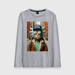 Мужской лонгслив Рик Санчес в Нью-Йорке - нейроарт