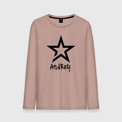 Мужской лонгслив Андрей - звезда
