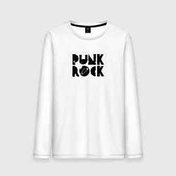 Мужской лонгслив Punk Rock in black