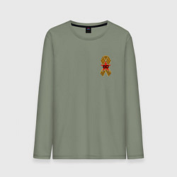 Мужской лонгслив Значок 80 лет победы