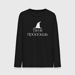 Мужской лонгслив Ты не пройдешь The lord of the rings