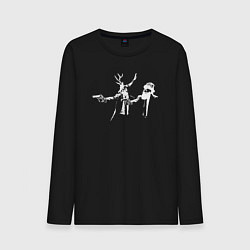 Мужской лонгслив Новогоднее чтиво