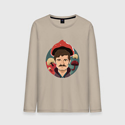 Лонгслив хлопковый мужской Last of us - Джоэл Миллер, цвет: миндальный