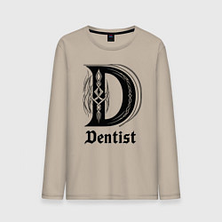 Мужской лонгслив D - dentist