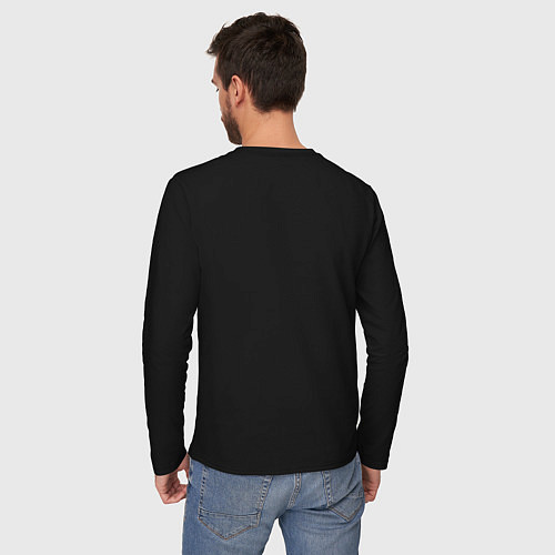 Мужской лонгслив 18 уровень пройден / Черный – фото 4