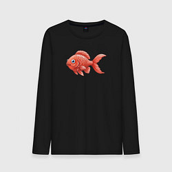 Мужской лонгслив Милая красная рыбка