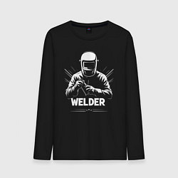 Мужской лонгслив Сварщик в маске и перчатках