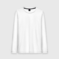 Лонгслив хлопковый мужской Памятка клиентам парикмахер, цвет: белый