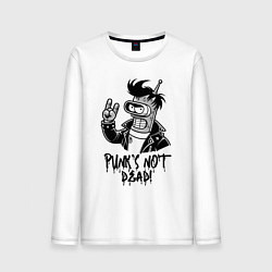 Мужской лонгслив Bender - punks not dead motto