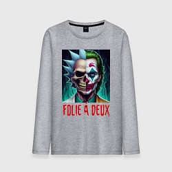 Мужской лонгслив Rick Sanchezs skull and the Joker - collab