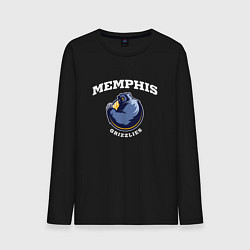 Лонгслив хлопковый мужской Grizzlies, цвет: черный