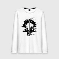 Мужской лонгслив Самокат энергия города