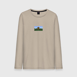 Мужской лонгслив Да ты че мем майнкрафт