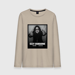 Мужской лонгслив Оззи Осборн память