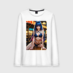 Лонгслив хлопковый мужской Пикантные секреты Чулки, цвет: белый