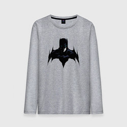 Лонгслив хлопковый мужской Batman dark, цвет: меланж