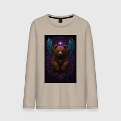 Мужской лонгслив Духовный медведь