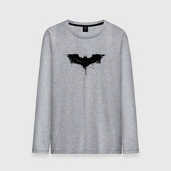 Лонгслив хлопковый мужской Dark knight style, цвет: меланж